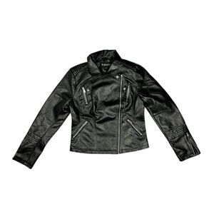 Fahsyee Faux Leather Jacket for Women